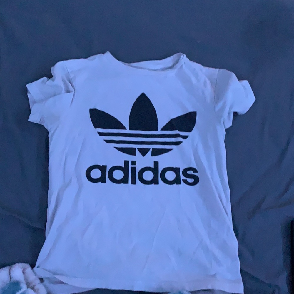 White adidas t-shirt